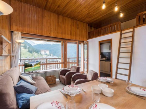 Studio lumineux avec mezzanine, terrasse ensoleillée et accès pistes au centre de Courchevel - FR-1-563-77